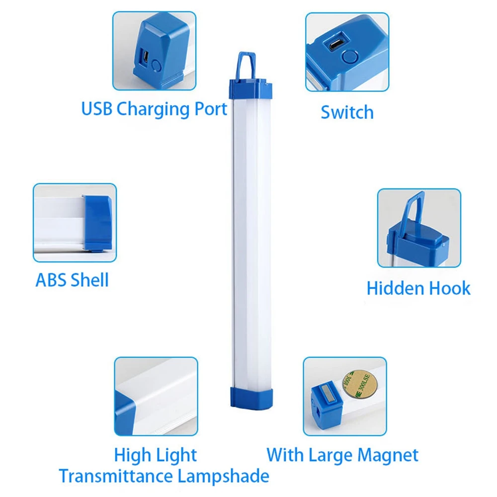 Multi-function LED Night Light 20w/40w/60w Portable Usb Rechargeable Emergency Light Outdoor Lighting Camping Lamp