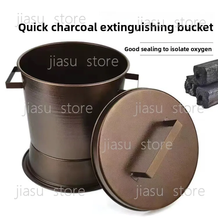 

Commercial Charcoal Extinguishing Bucket, Smoke Exhaust Equipment for Korean BBQ Restaurant, Charcoal Smothering Tool