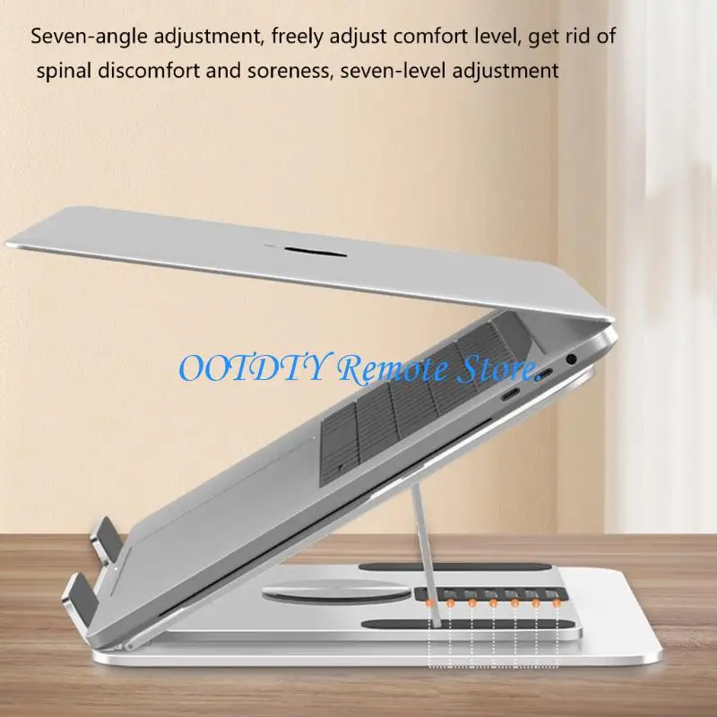 7 Adjustable Laptop Stand Foldable Design For 17.3Inch Computer Notebook