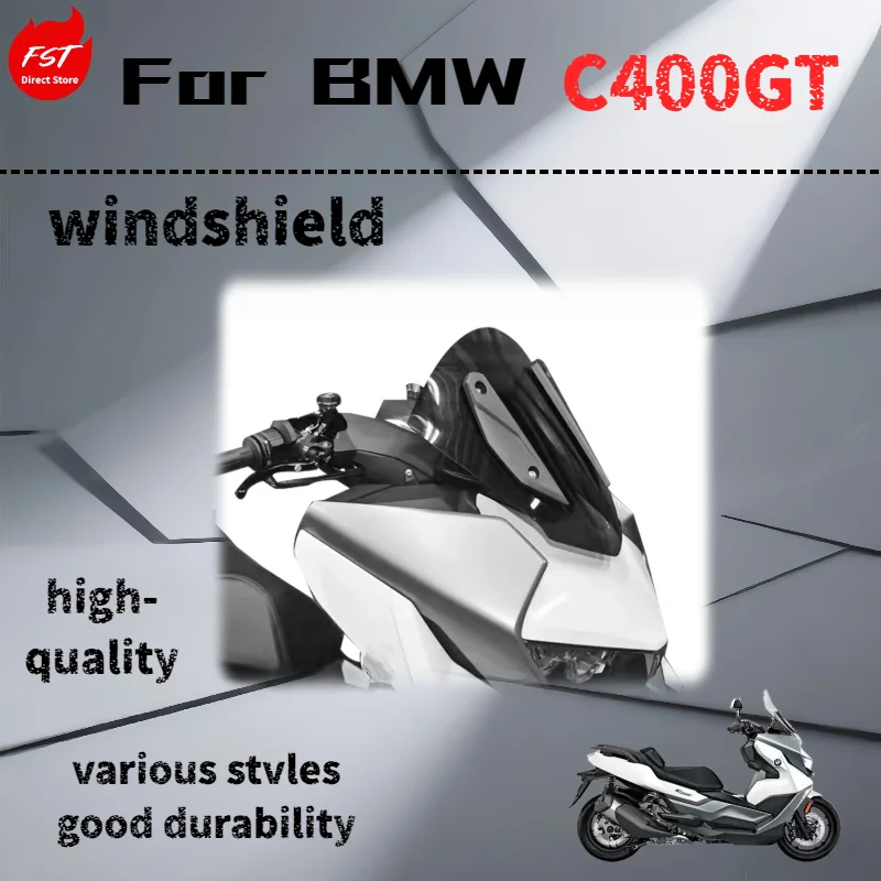 For BMW C400GT modified front windshield round head motorcycle modification accessories