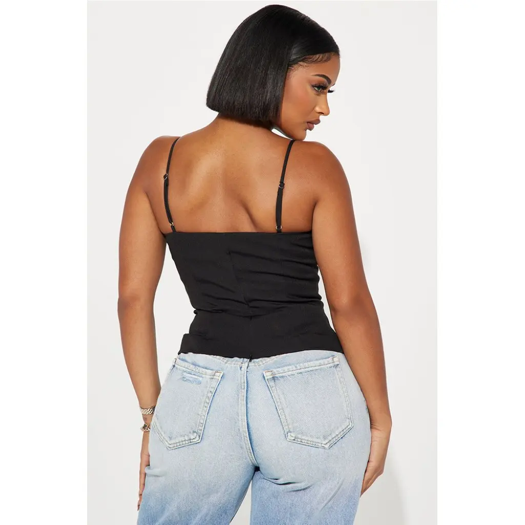 

Women's PU Vest Sexy Strap Backless Lace-Up Short Tube Top European And American Style Summer Hot Fashion Ins Style