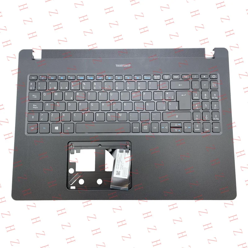 P+ FOR Acer Travelmate P215-53 Palmrest Spanish Keyboard Cover Black 6B.VQ9N7.024