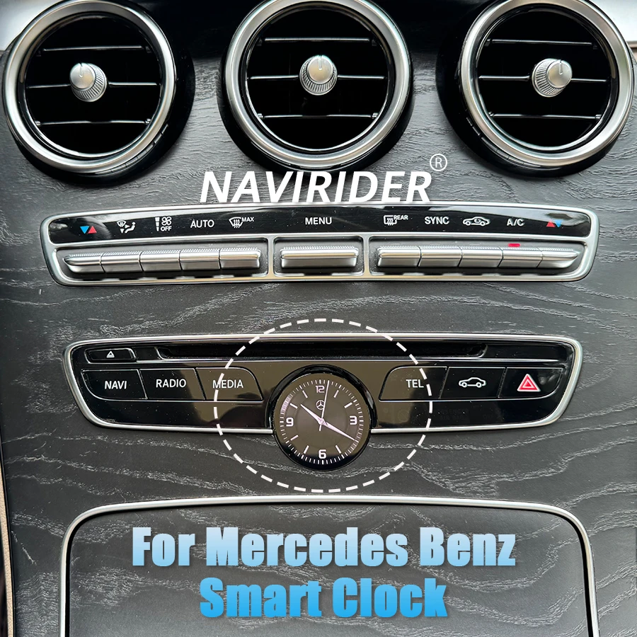 Chronomètre de voiture horloge intelligente pour Mercedes Benz classe E-classe S C G CLS W213 NTG5.5 boussole centrale compteur électronique de temps nouvelle mise à niveau