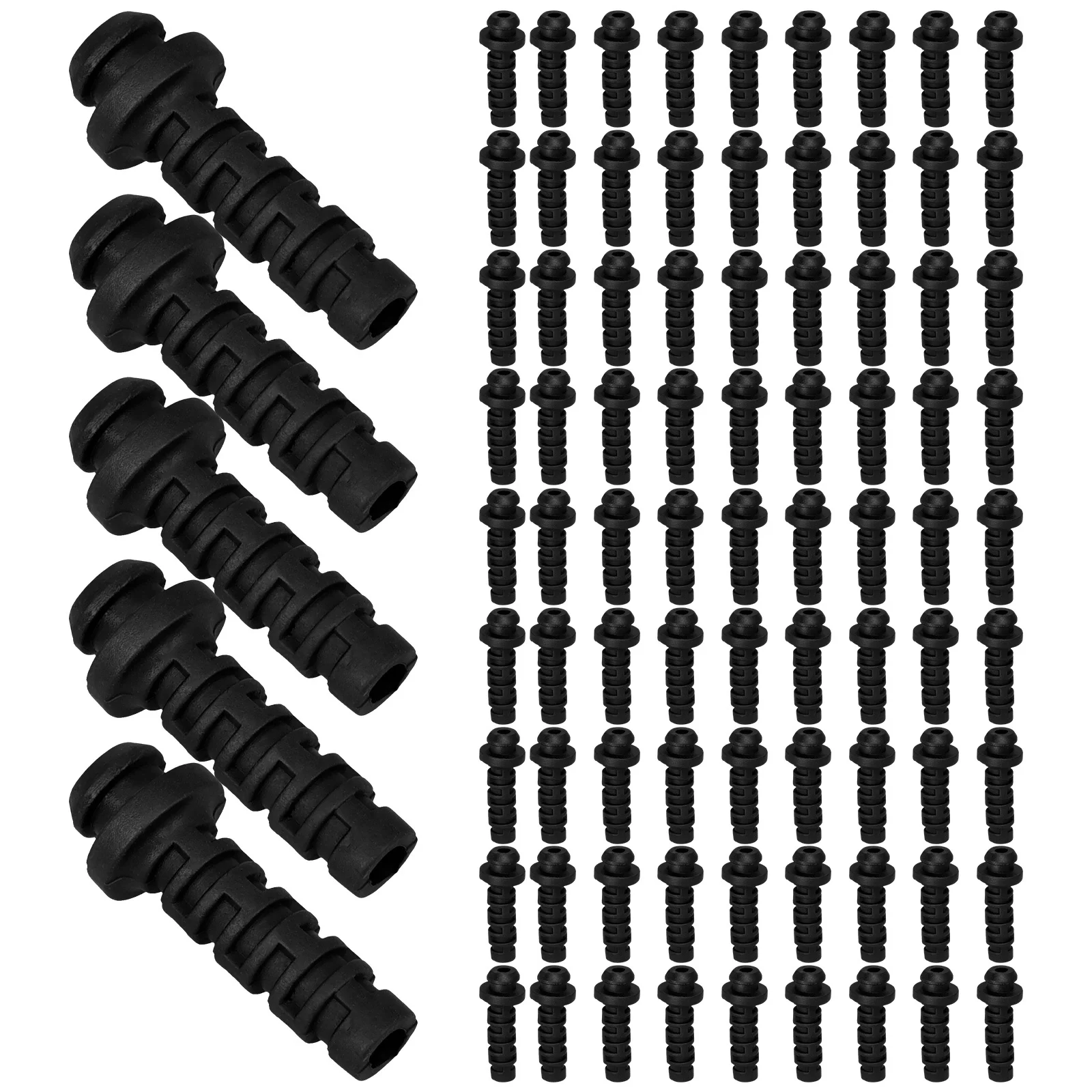 

10pcs Cable Protector Electrical Wire Strain Relief Connector Spiral Cord Grip For Industrial Machinery Automotive Equipment