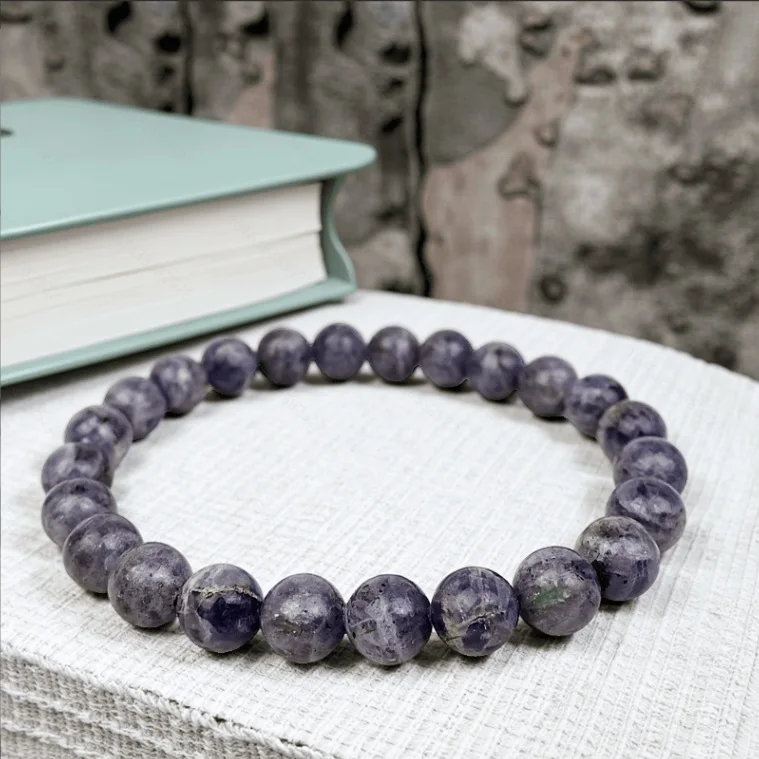 Natural Tanzanite Round Bead Bracelet Unisex Crystal Stretch Bracelet Factory Wholesale Men Women Wrist Jewelry