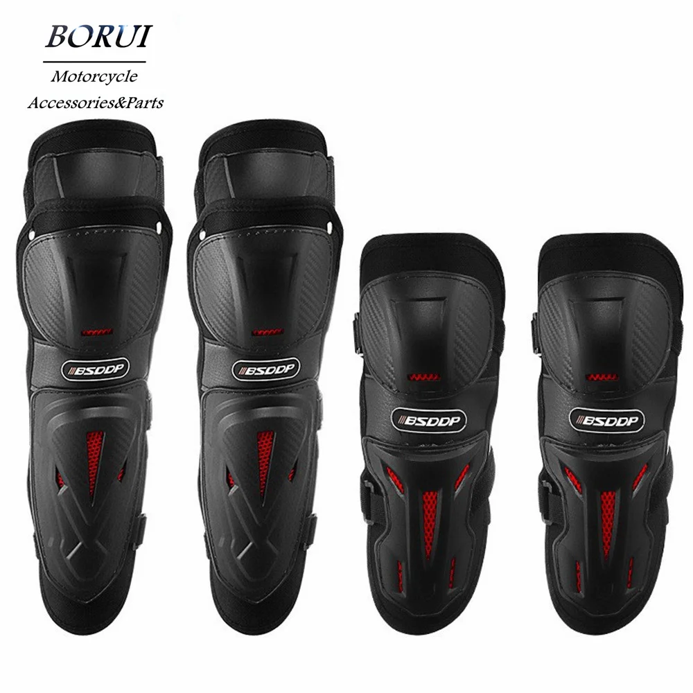 

4Pcs Motorcycle Protection Knee Elbow Pads Breathable Racing Skating Off-Road Guards Outdoor Joelheira Rodilleras Motociclista