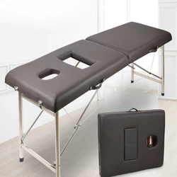 Beauty Physiotherapy Massage Bed Speciality Folding Portable Metal Massage Bed Spa Examination Lit Pliant Salon Furniture WZ50MB