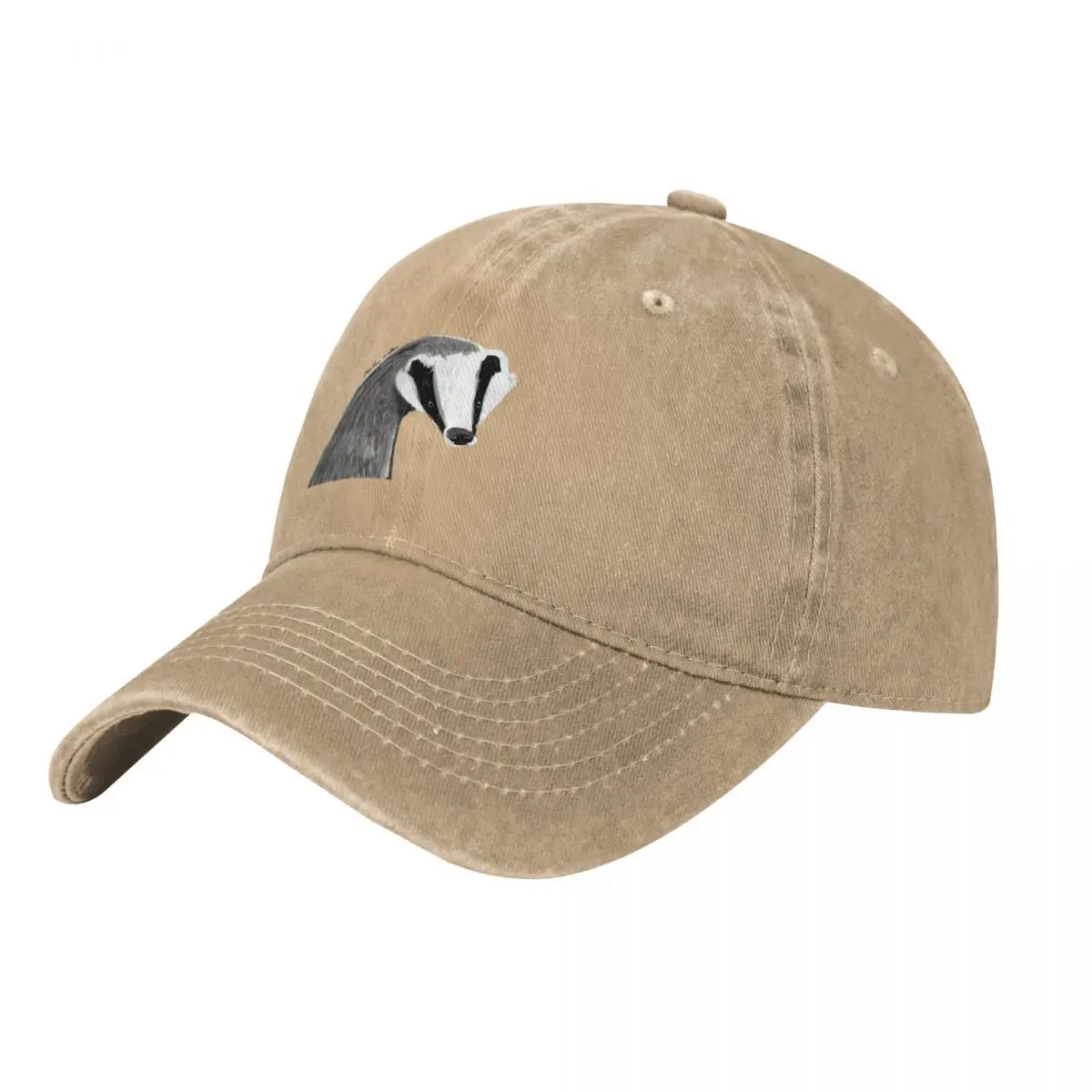 European Badger pattern Baseball Cap Sunscreen Gentleman Hat Luxury Woman Men's