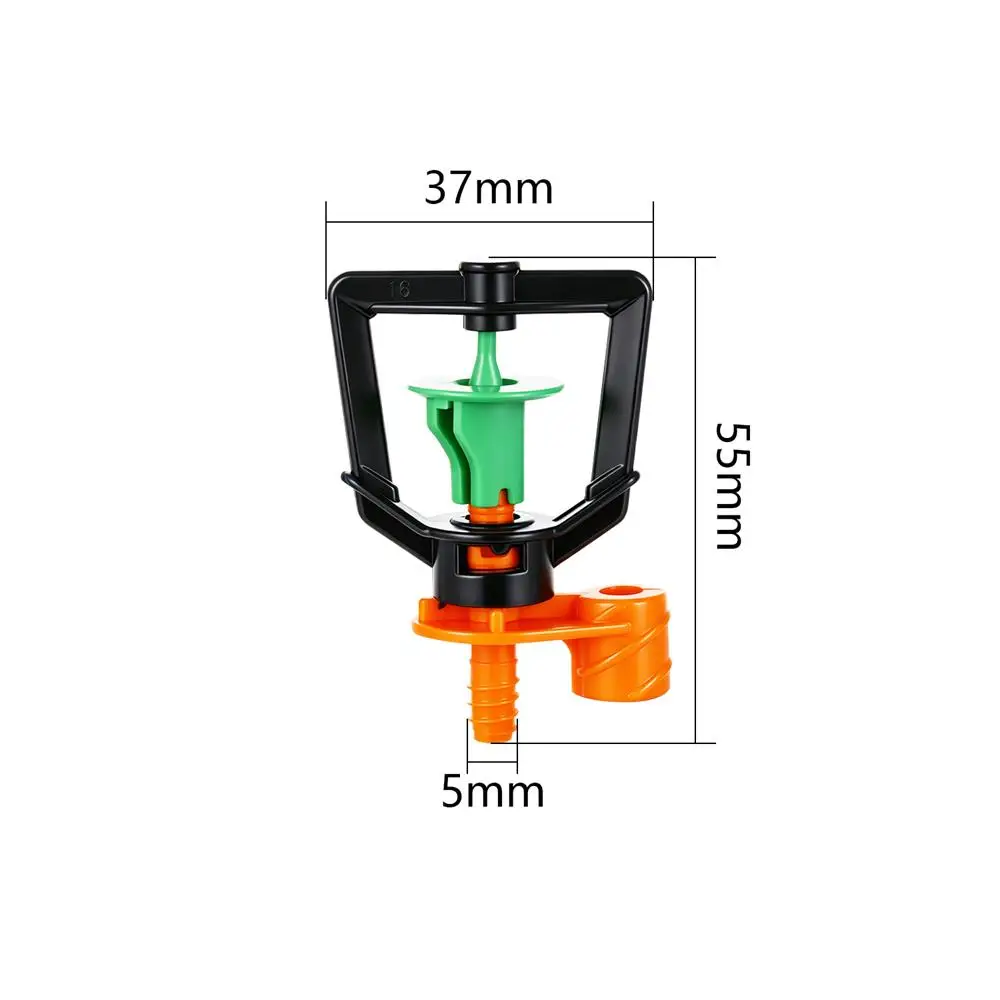 20Pcs Adjustable 360° Micro Sprinkler Head  Drip Irrigation with 5mm Barb for Greenhouse Agriculture Orchard Farm Watering Tool