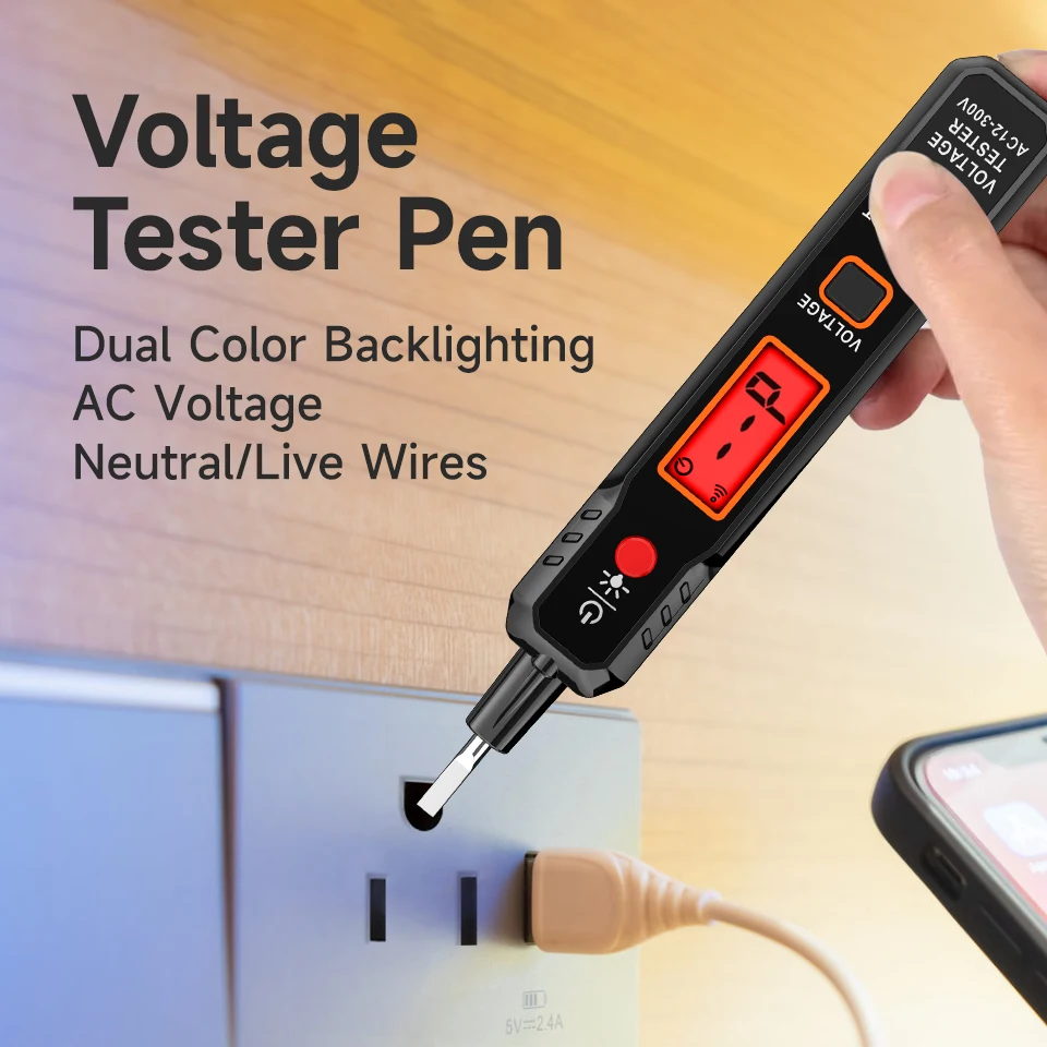 

Aicevoos Voltage Tester Pen,Induced Electric Pen,Voltage Detector,AC Voltage 12-300V,Electrician Tool,Breakpoint Finder
