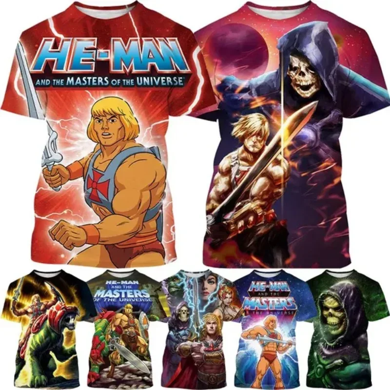 

Anime Masters of the Universe He-Man 3D Print T-shirt Personality Fashion Men Clothing Harajuku Unisex Oversized T Shirt Tops