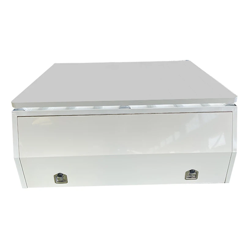 White Color Custom Aluminum Truck Ute Canopy Dual Cab Aluminum Ute Tray Tool Box For Ute Truck 4x4 Canopy