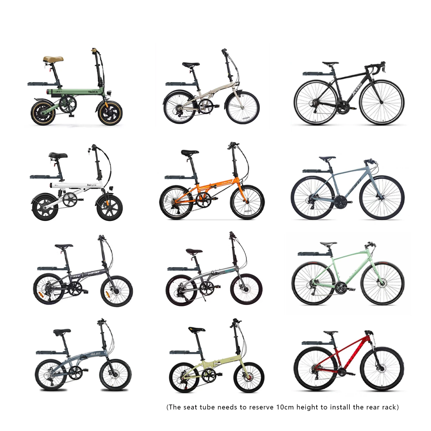 Adapted to DAHON folding bicycle quick-release rear rack K3P8D10D567 bag rack