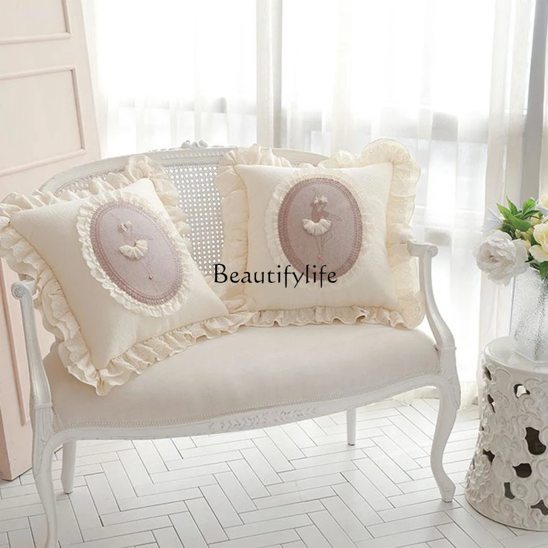 

French retro American solid wood light luxury Nordic double rattan art sofa simple