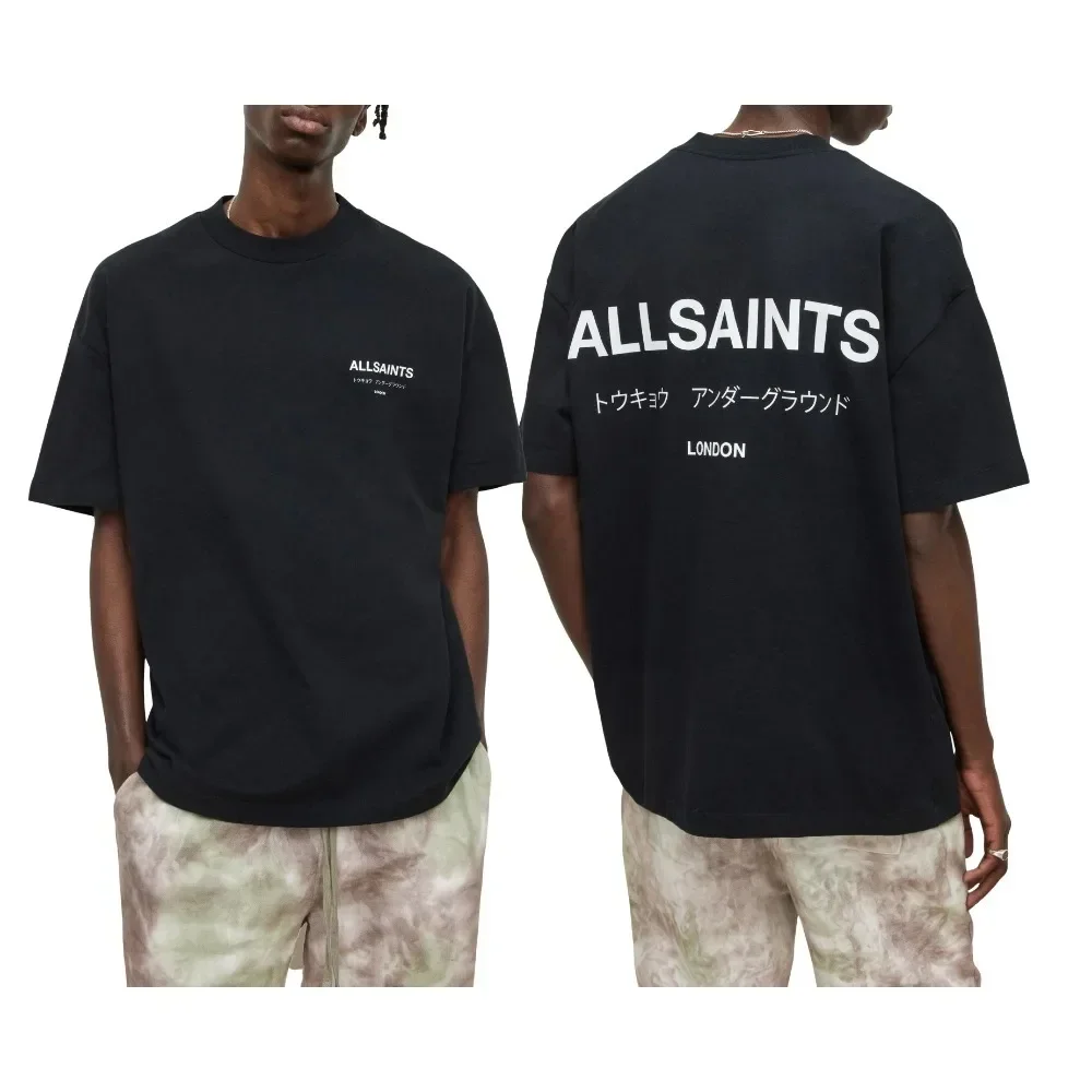 Trend Brand ALL SAINTS Underground Sanctum Cotton Women T-Shirt Menswear Short Sleeve Couple Casual Loose Harajuku Top Kid Tees