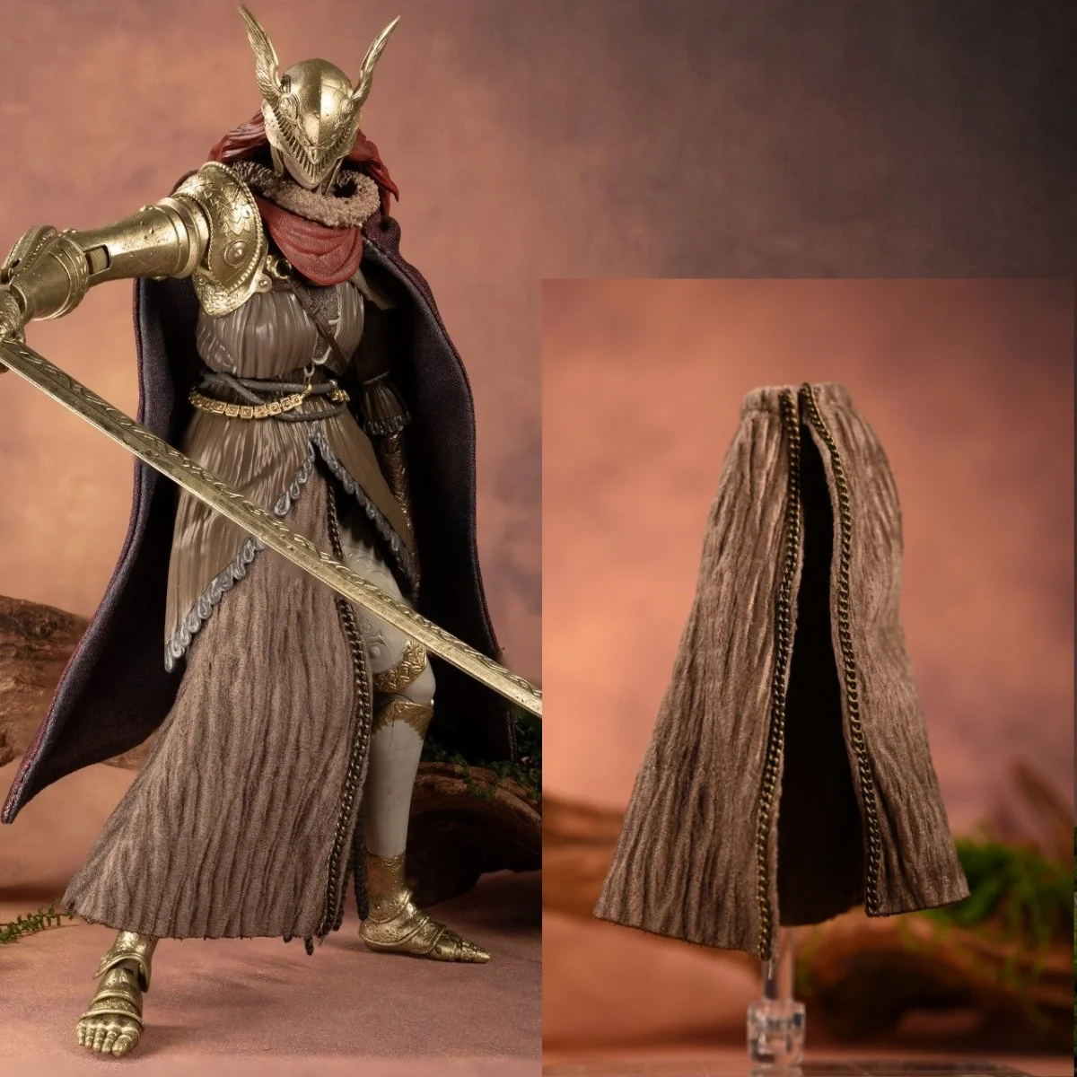 【Clothing Only】Handmade 1/12 Scale Classic Game Character Valkyrie Mini Brown Skirt Accessories For SHF Action Figures Body