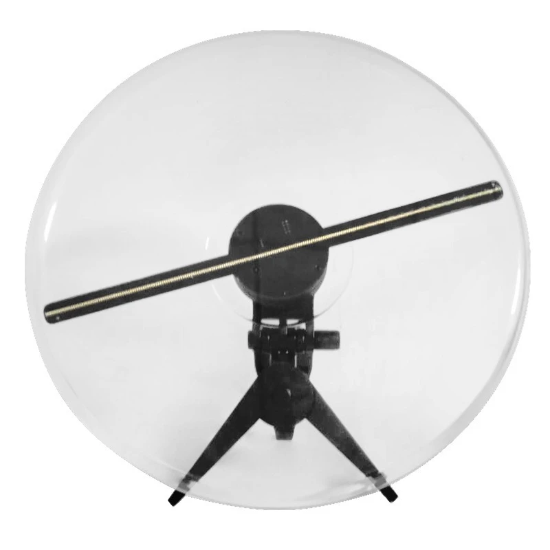 Naked eye 3d holographic fan advertising screen, floating stereoscopic imaging merchant animation display mini