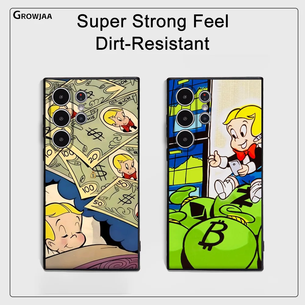 

Movie R-Richie Rich Phone Case For Samsung Galaxy S25 S24 S22 S23 Ultra S21 S20 Plus 5G Frosted Non-Slip Full Cover Soft Case