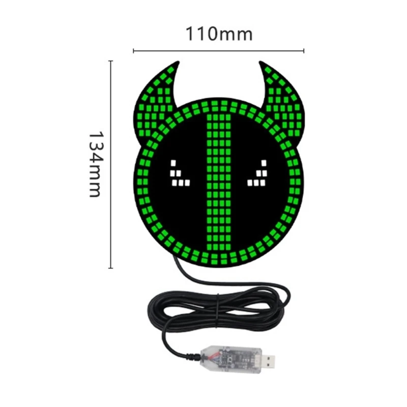Original Horn Face Car LED Light For Custom Vehicle Enhancement