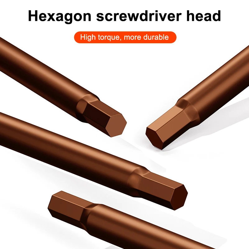 1Pc Internal Hexagonal Screwdriver Small Wrench Hexagonal Star Set Tool Extended Straight Shank Hexagonal Edge Bicycle