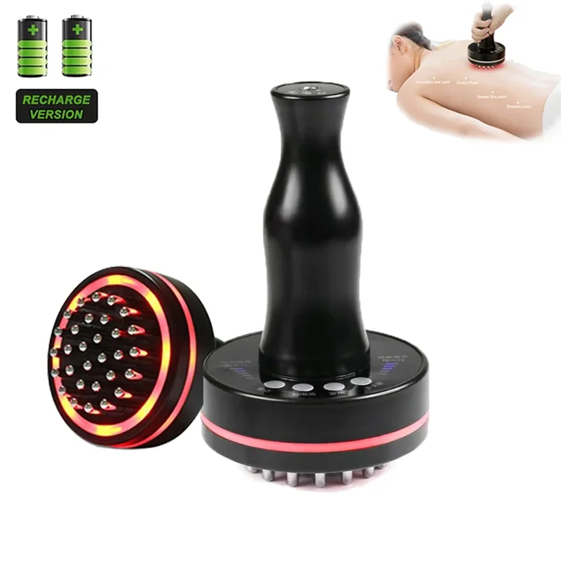 

Перезаряжаемый электрический массажер Гуаша с горячим компрессом, микротоковой терапией, лимфодренажем, сжиганием жира и коррекцией фигуры (FDA)