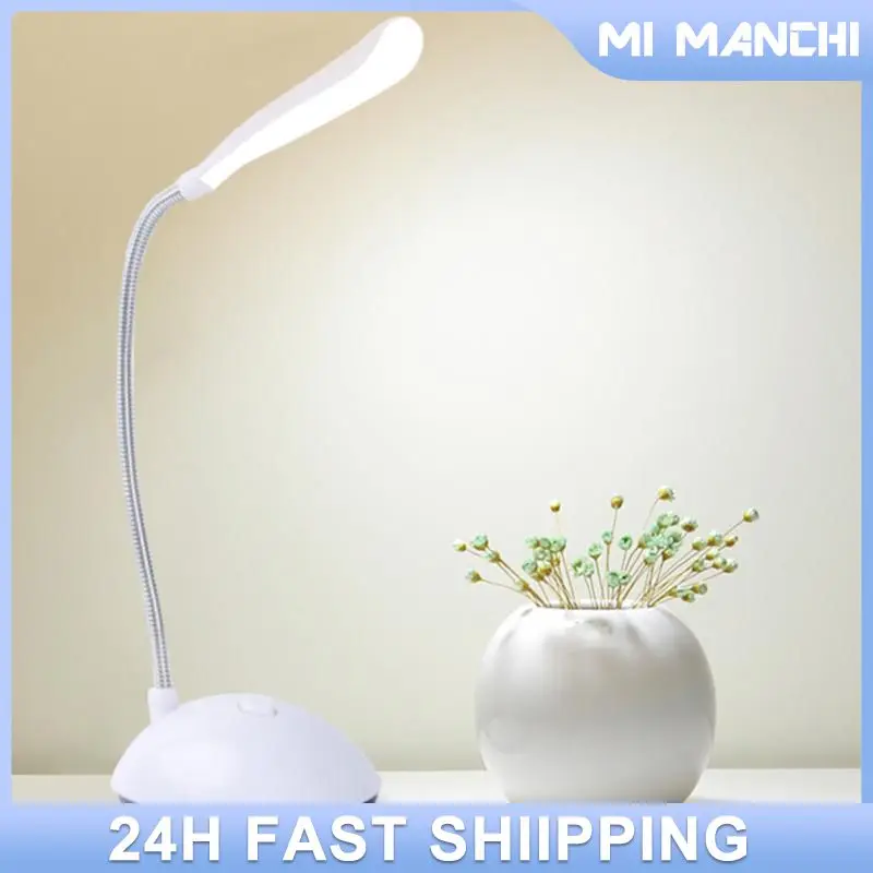 Table Reading Lamp For Study LED Desk AAA Battery Powered Lamp No Include Dimmiable Mini Smart Rechargeable Eye Protection Lamp