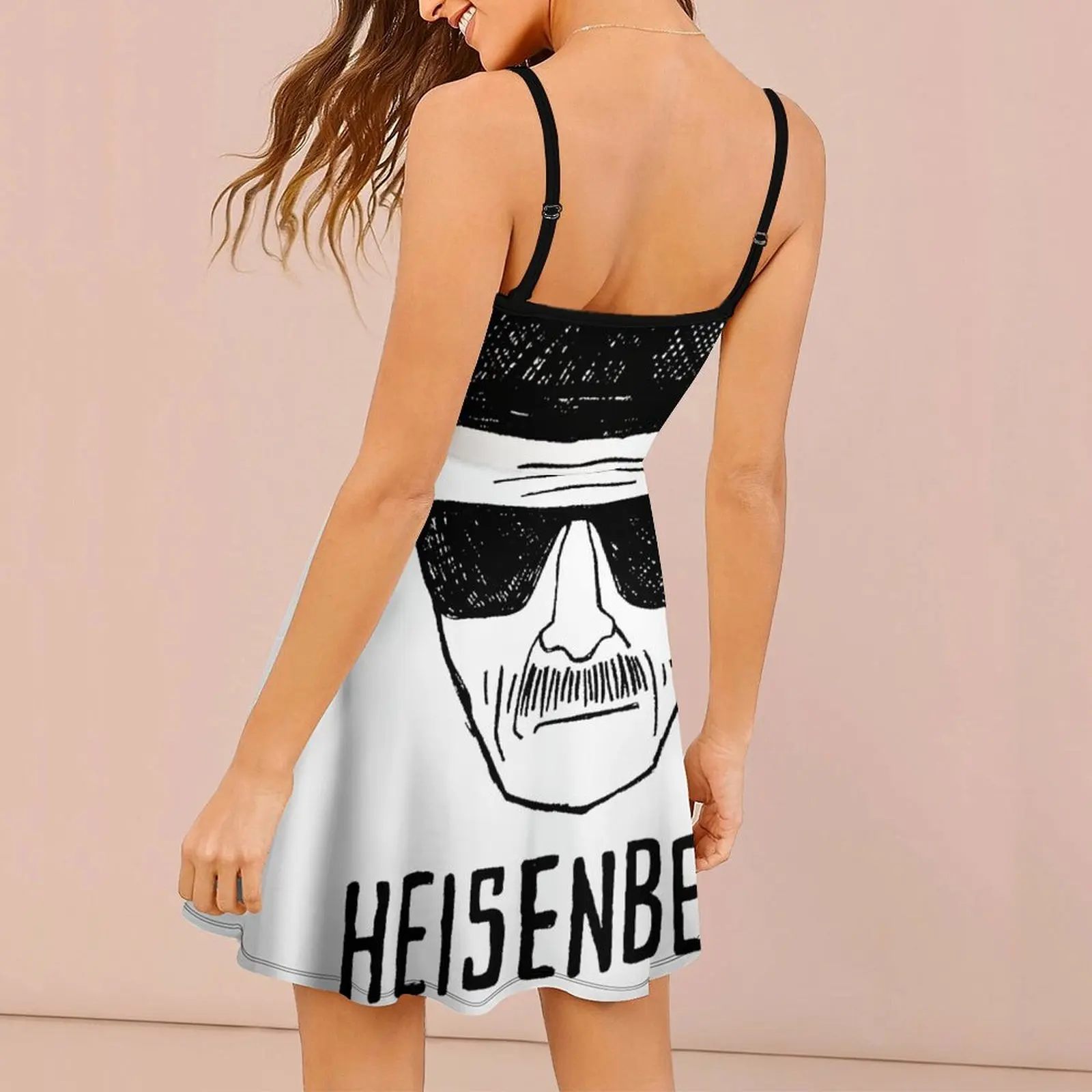 Exotic Breaking Bad  Heisenberg Drawing Classic Women's Sling Dress Cool  Clubs  Woman's Dress The Dress Casual Graphic