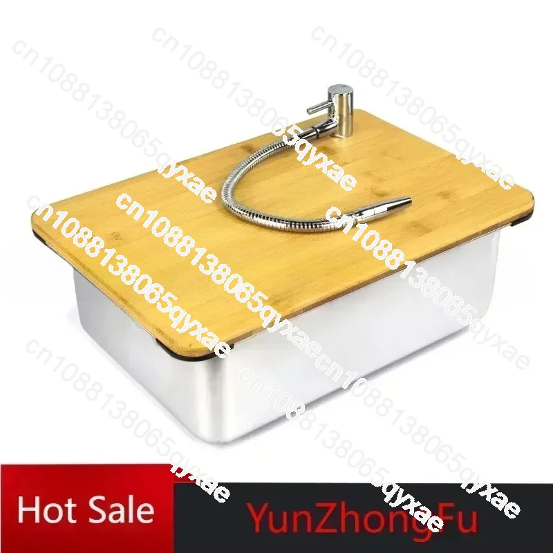 

Outdoor IGT Camping Table Kitchen Zebra One Unit Sink Module Combination of Faucet Washing Basin Pool Snow Peak