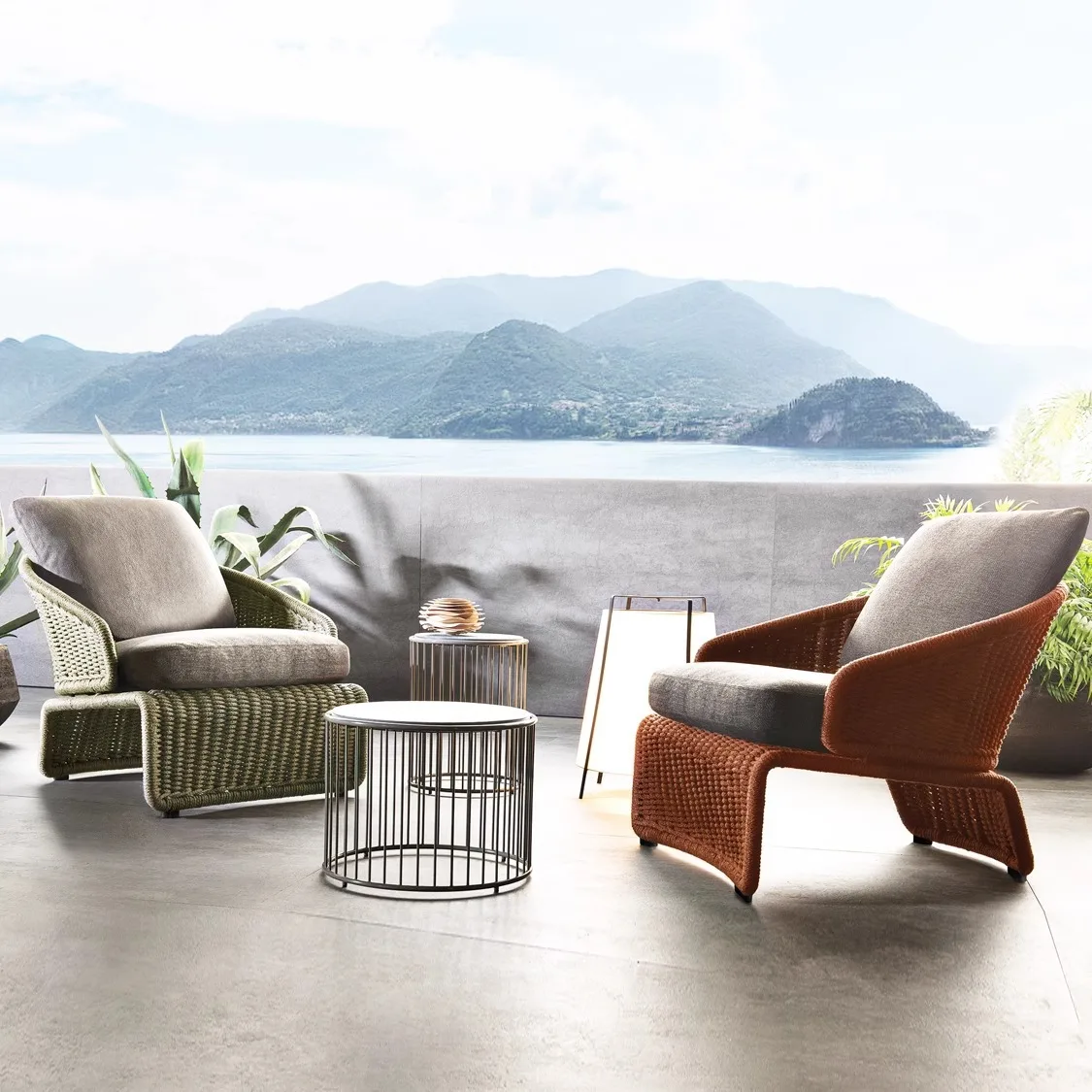 

Уличный диван из ротанга, повседневный креативный одиночный двойной дизайнерский стул из ротанга, балкон, диван во дворе, журнальный столик, скандинавская простота