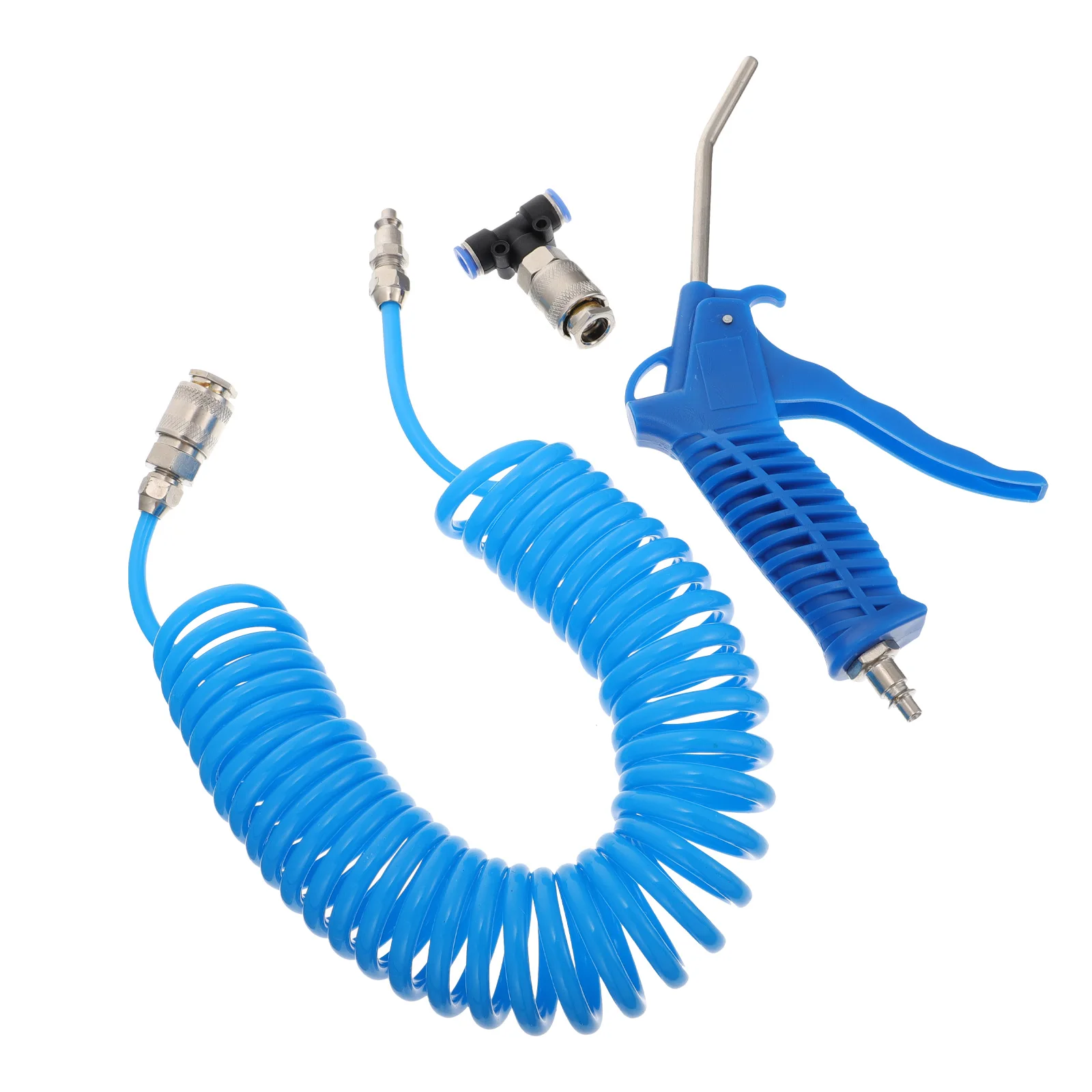 

1 Set Air Blower Coiled Hose Dust Removal Tool Strong Blowing Energy Saving Premium Material Machinery Cleaning Blow Cleaner Air