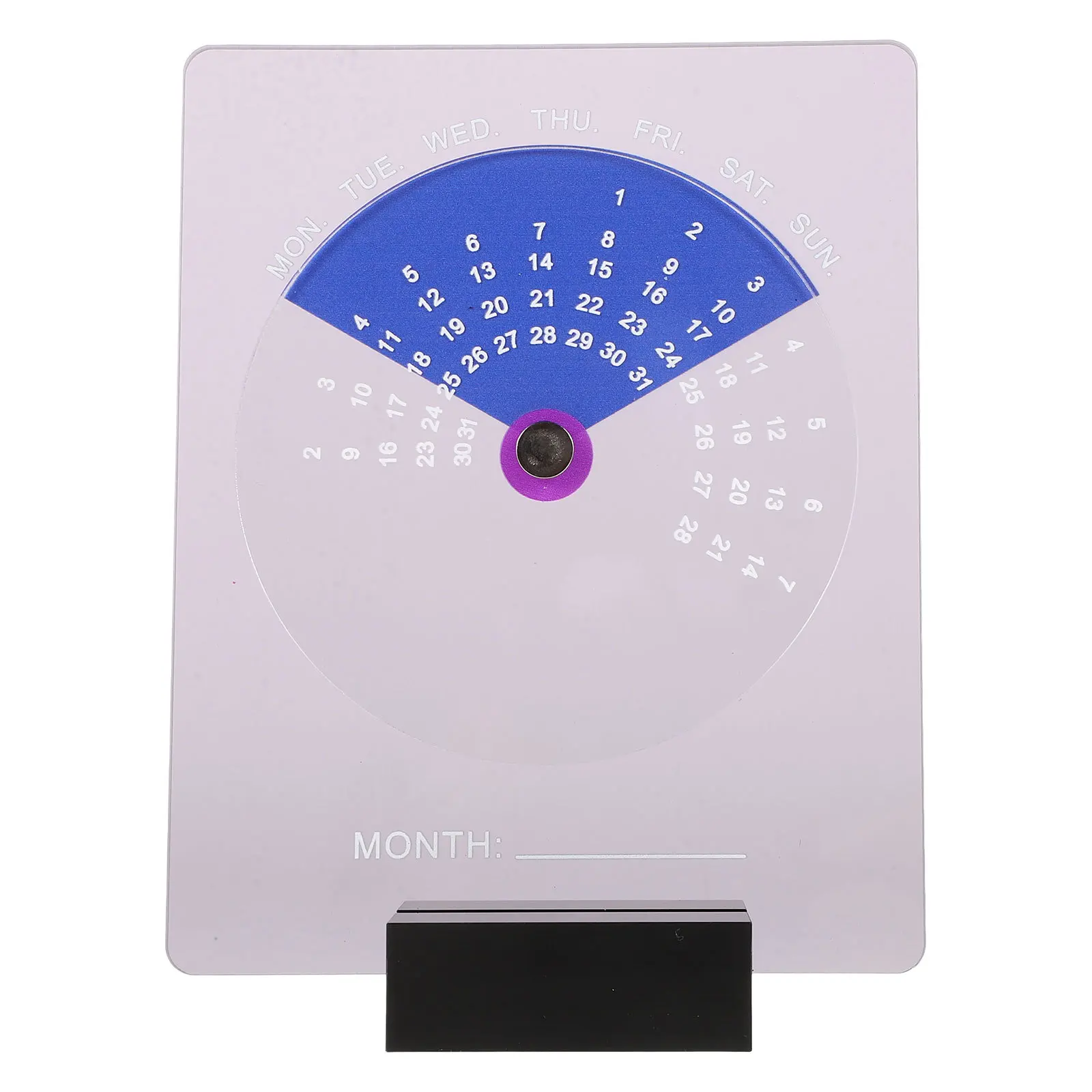

Modern Minimalist Acrylic Rotating Perpetual Calendar 2025 For Desk Office Home Clear Disc Stand Adjustable Decoration
