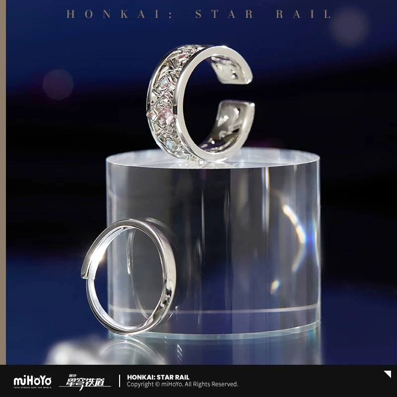 Official miHoYo Honkai: StarRail Licensed Anime Cyrene-Themed “Impression” Series Game Merchandise DIY Ring Set—Perfect for the