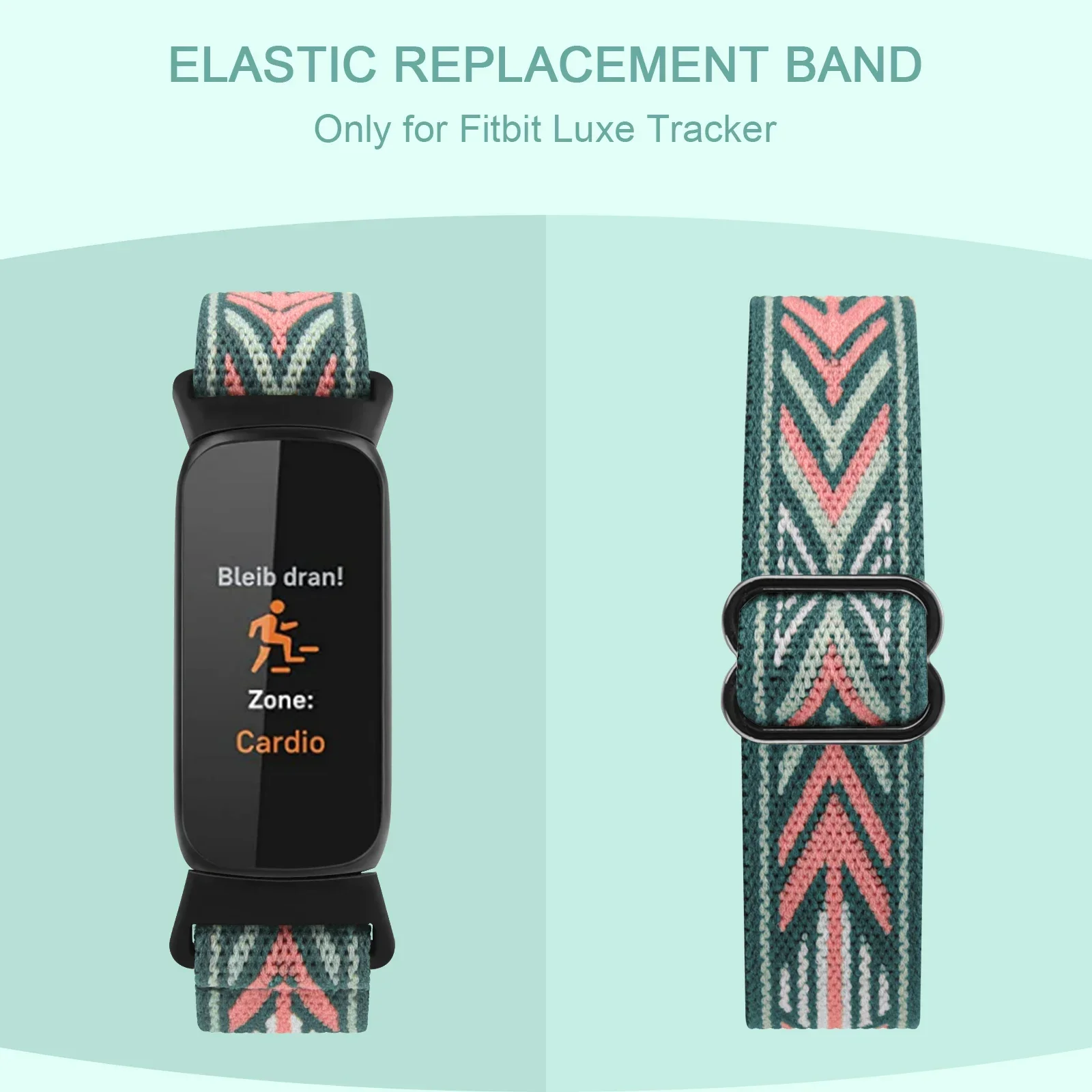 Elastic Bracelet for Fitbit Luxe Strap Sof Watch Band Replacement for Fitbit Luxe Smartwatch Band Adjustable WristBand Watchband