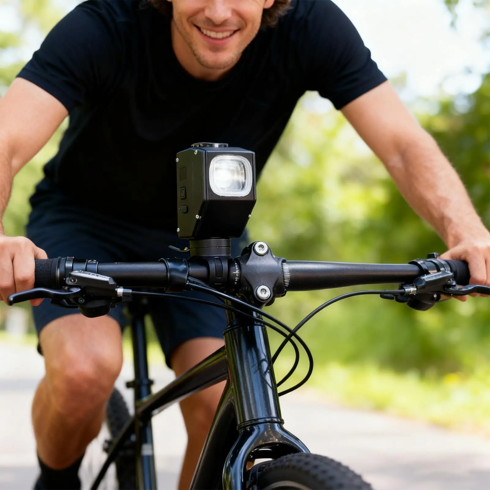 أضواء الدراجة مصباح 2000 التجويف اللاسلكية الجبهة الدراجة مصباح يدوي مع 8 طرق لركوب الدراجات ليلة الاطفال كروزر سكوتر سكيت #5