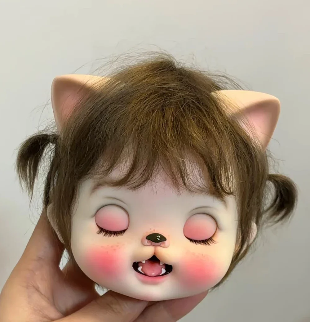 

New SD BJD Doll1/6 bingyu Resin animal head big head Doll Art Model High Quality Toy DIY Makeup in stock for girls Free shipping