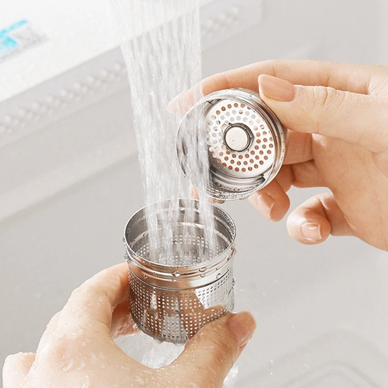 Imagem -02 - Duplo Espessamento Anti-escaldante Copos de Vidro Escritório Separação Magnética Chá Tea Bin Design Impermeável Leakproof Cup