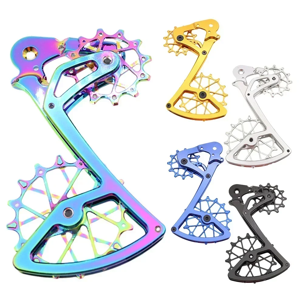 

1 шт. пластина заднего переключателя велосипеда со шкивом 12T + 16T для SRAM для Garbaruk 11/12 скоростей алюминиевый комплект направляющих заднего переключателя