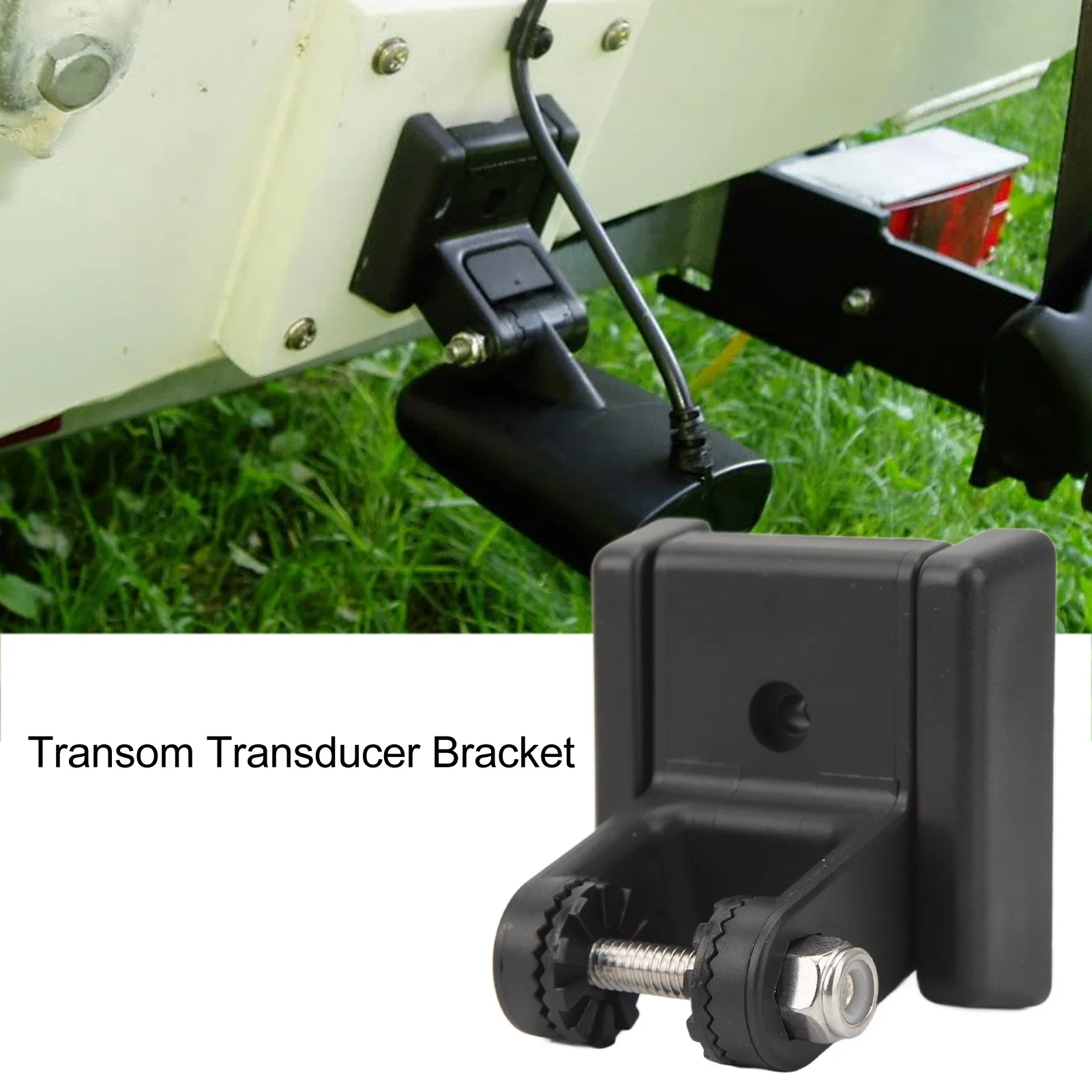 Transom Transducer Bracket 7400931 Rugged Reliable Transom Transducer Mount Kit for MHX XNT Model Transducers for Boat Yachts
