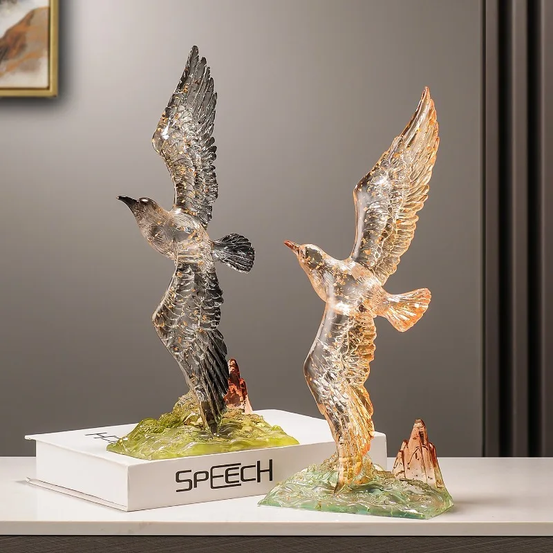 Statuette Eagle Dapeng Spreading Its Wings Decoration,Wine Cabinet,Office,Living Room,Foyer Desktop Figurine Decoration Gift