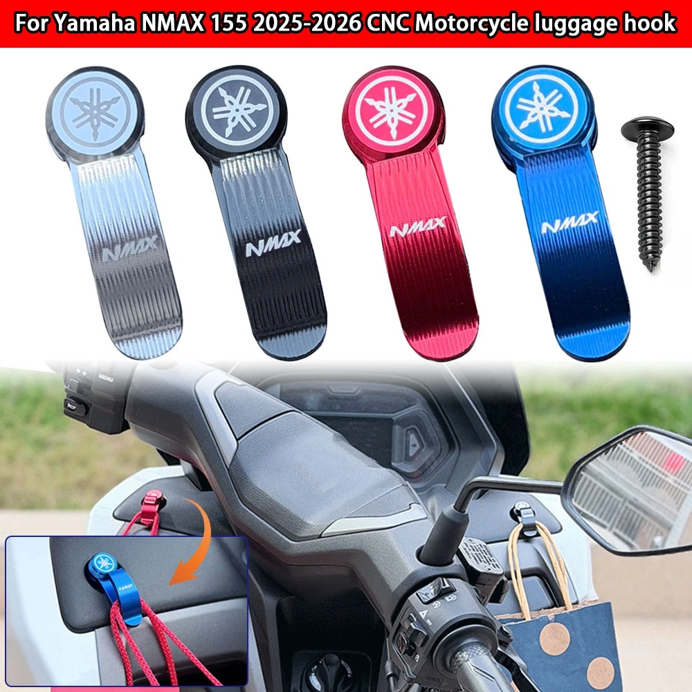 For Yamaha Nmax155 Nmax 155 2025 2026 Motorcycle Luggage Hook CNC Aluminum Holder Cargo Hook Hanger Suitable Bag Hanger N-MAX