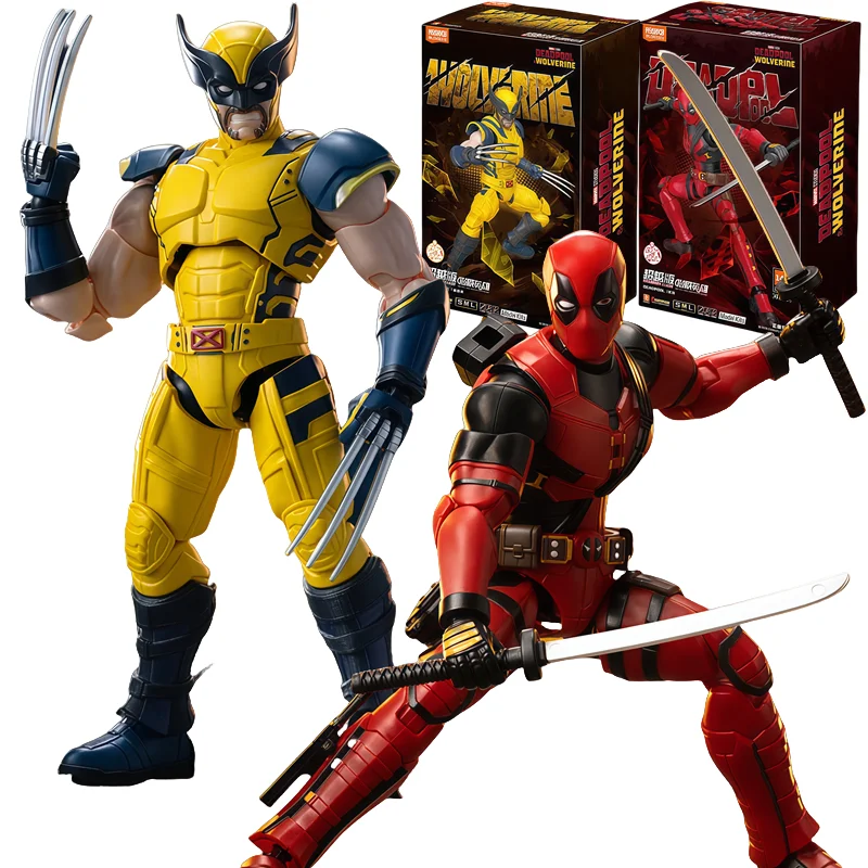 

NEW BLOKEES Deadpool & Wolverine Action Figure joint is Movable Collectible Model Assembly Toys Desktop Ornament Festival Gifts