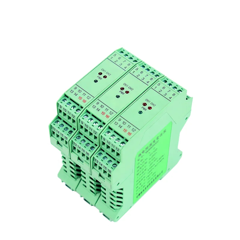Industrial Temperature Transmitter Module with Guide Rail Type K Thermocouple Pt100 Sensor 4-20ma OEM & ODM Customized Support