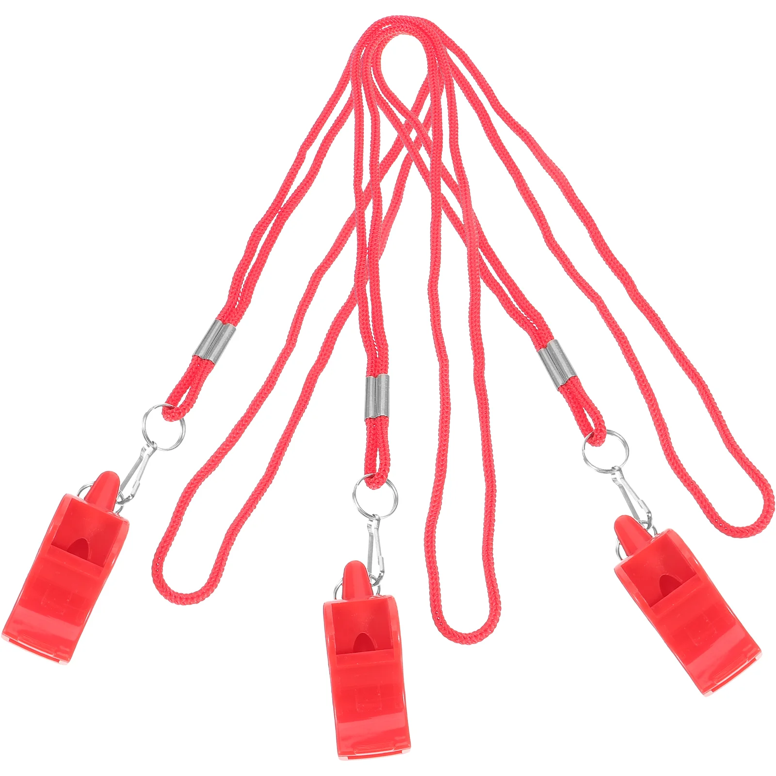 

3 Pcs Basketball Whistle Safety for Boating Emergency Referee Field Lifesaving Car Keychain Pendant Portable Abs Travel