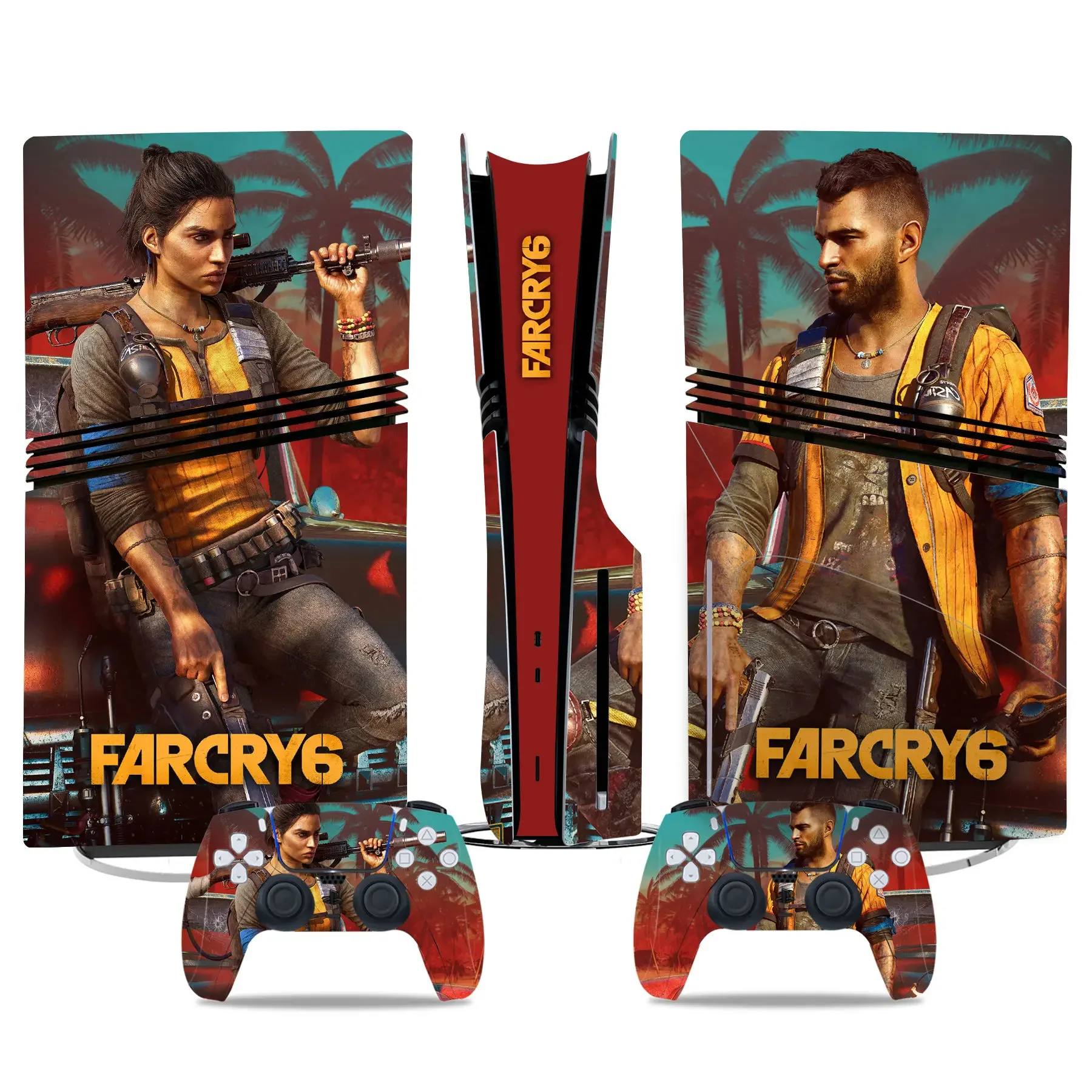 Farcry 6 PS5 Pro Disc Skin Sticker Protector Decal Cover for Console Controller PS5 Pro disk Skin Sticker Vinyl