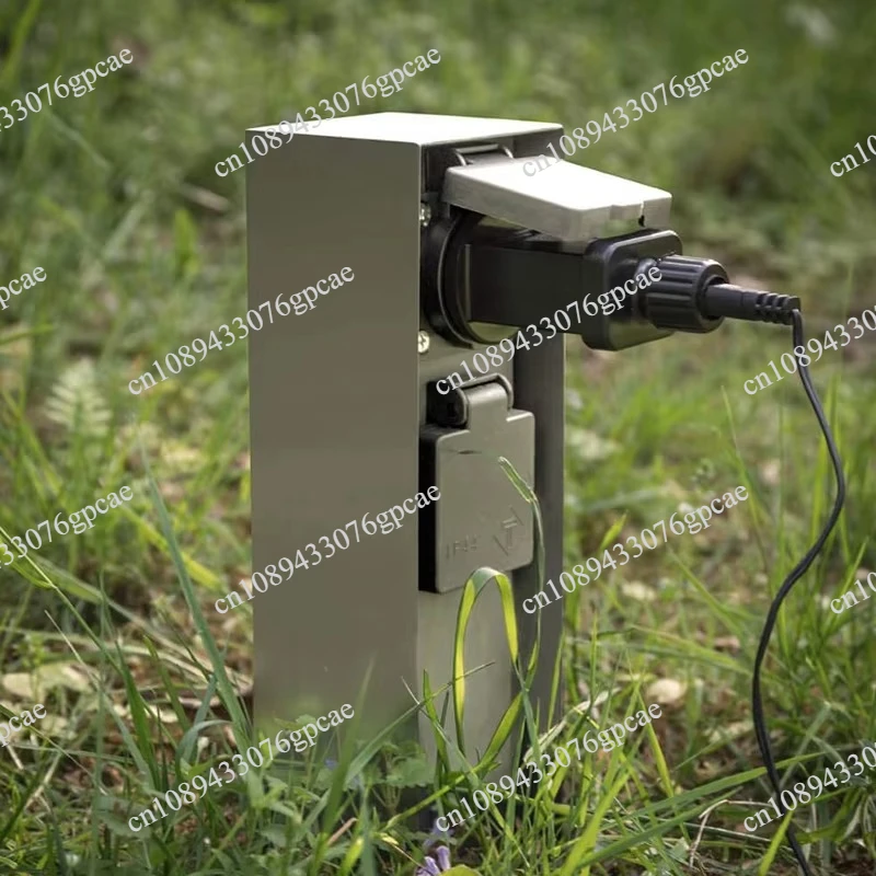 Outdoor Socket Weatherproof Waterproof Power Socket 3680W 16A Double EU FR Socket for Garden décor Lawn Mower Hedge Trimmer