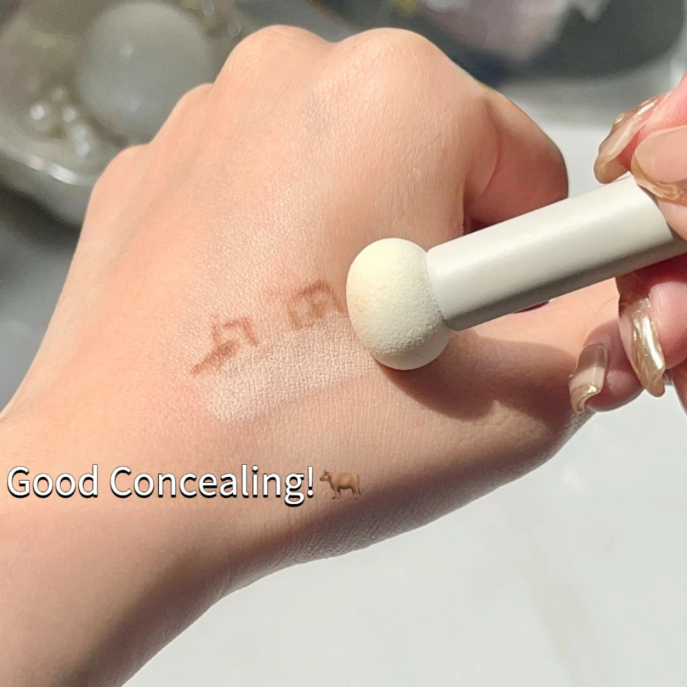 1 unidad de pinceles de maquillaje con cabeza de esponja de seta, pincel corrector, lápiz labial, polvo de labios, base, herramientas cosméticas de contorno, venta al por mayor