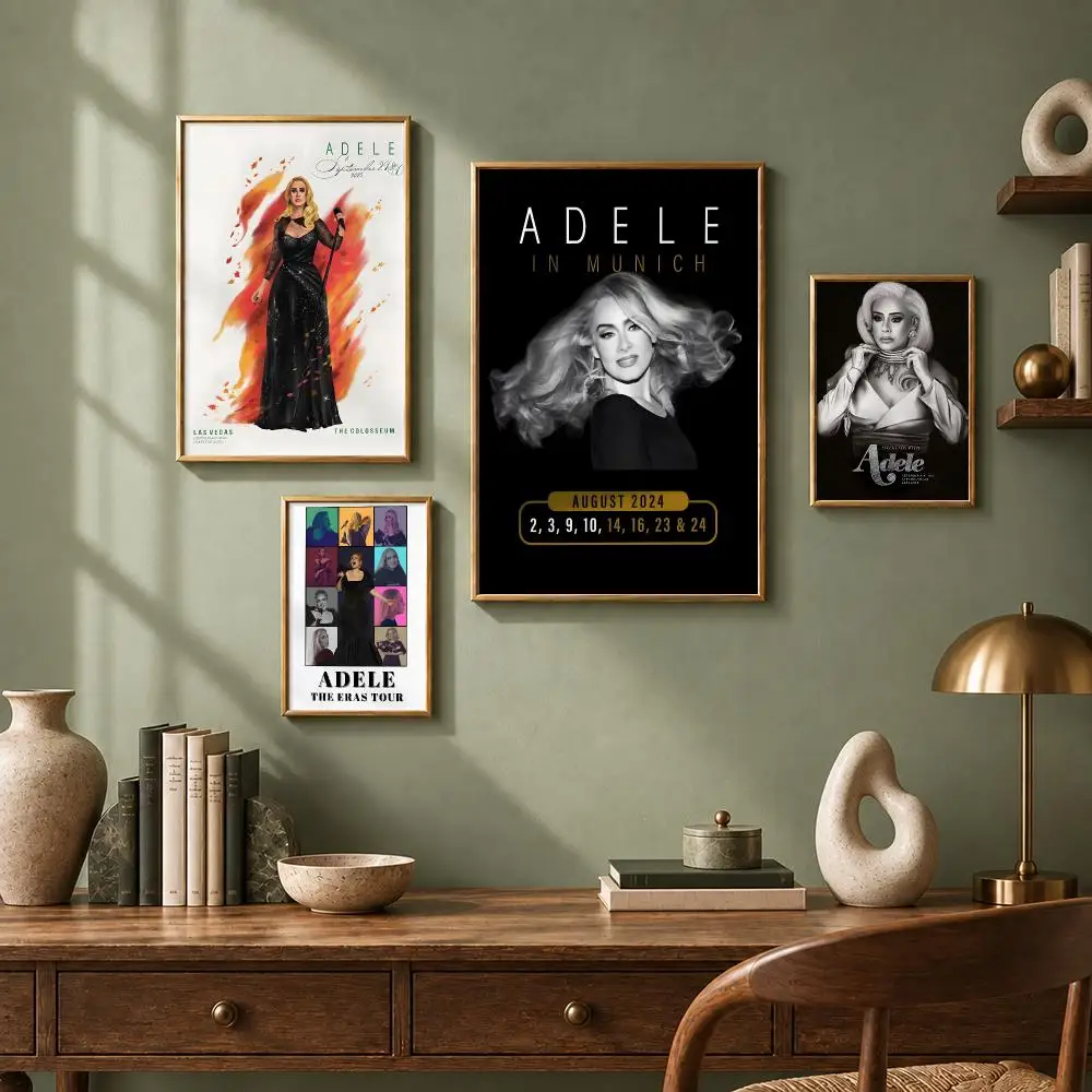 Iconic Singer A-AdeleS Poster HD Self-Adhesive No Residue After Removal Ideal for All Kinds of Wall Decor