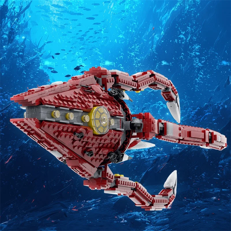 

Gobricks MOC Trident-Class Assault Ship Building Blocks Model Space Ship Bricks Assemble Toys Children Puzzle Toy Kids Gifts