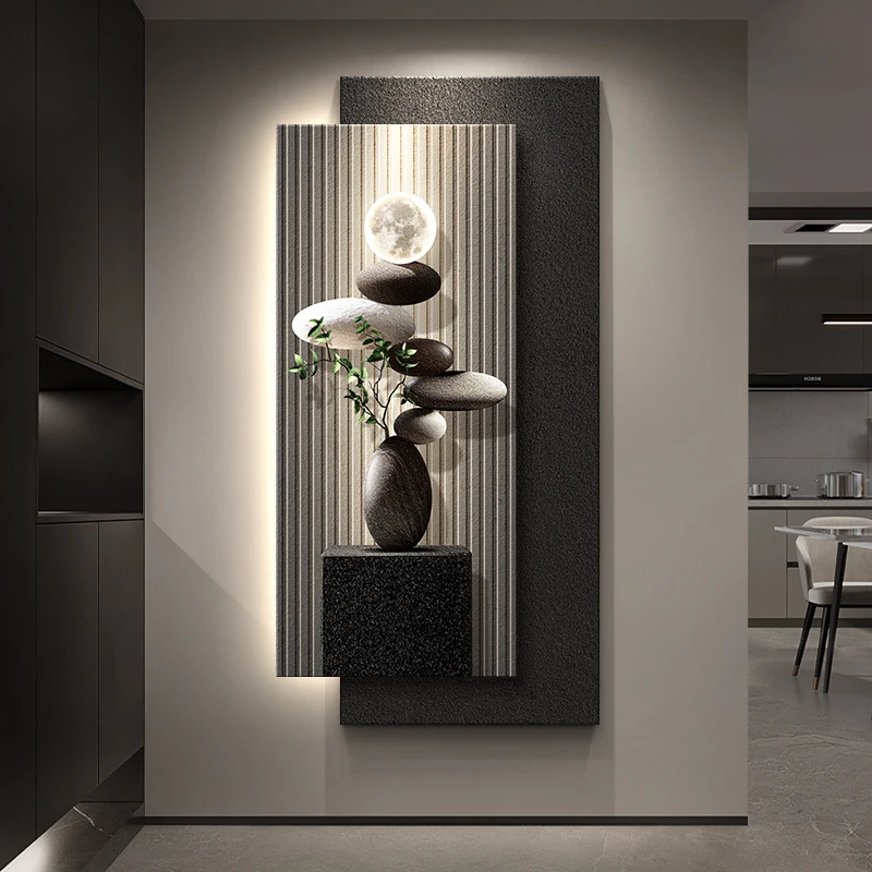 The Corridor Room Is Decorated With Light Luxury Murals Wall Light Led Light Home Decorations Wall Light Sconce Home Decor 5