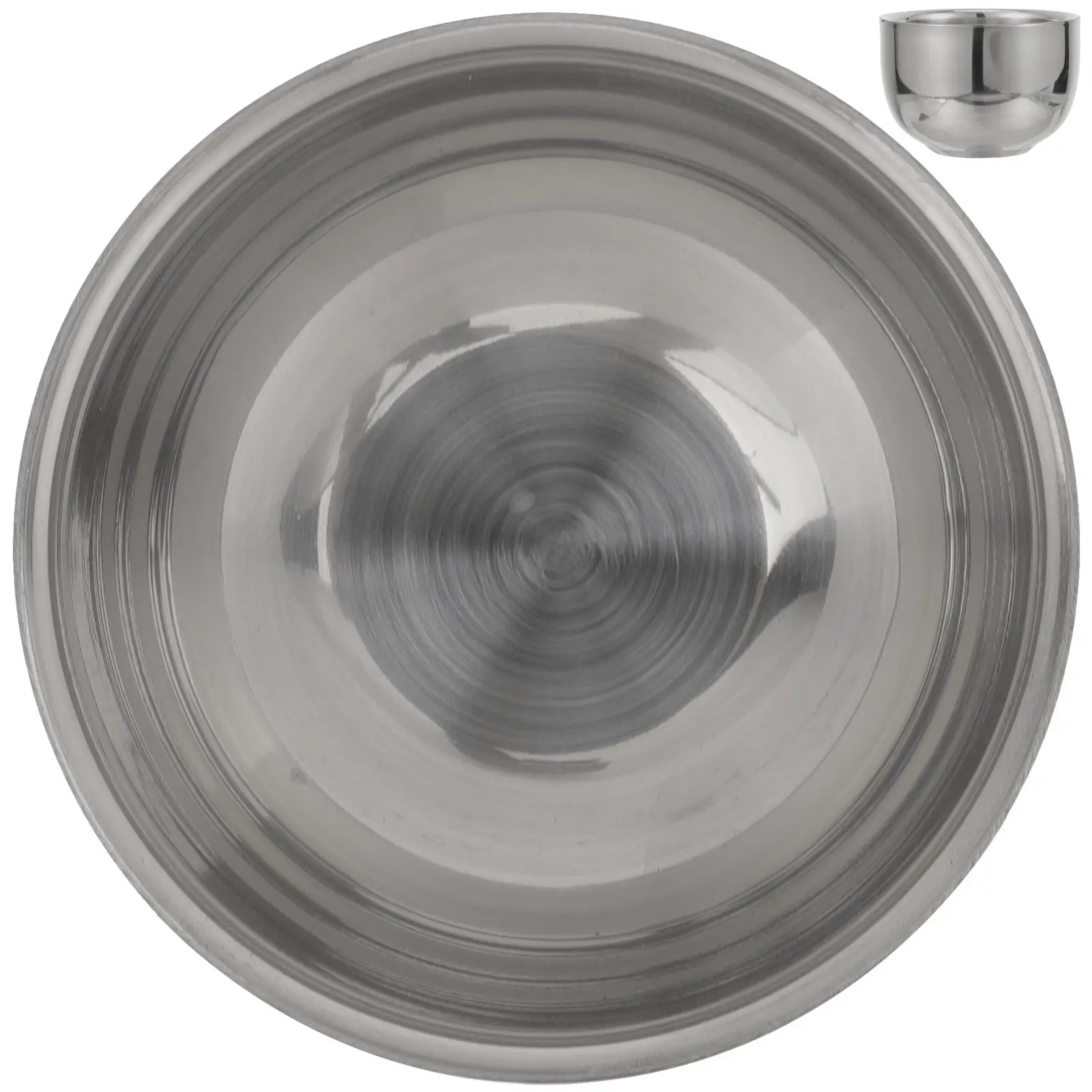 Tazón de Jabón para Afeitar Premium de Acero Inoxidable, Taza de Afeitar para Hombre con Borde Engrosado, Seguro, Sin Bordes Cortantes, para Uso en Casa o Barbería